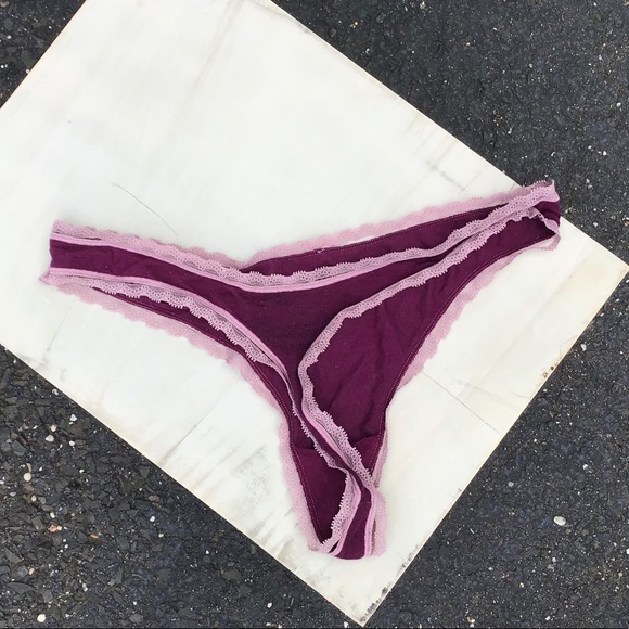 4 pair Victoria Secret Blue Purple set lace OS - Picture 11 of 11